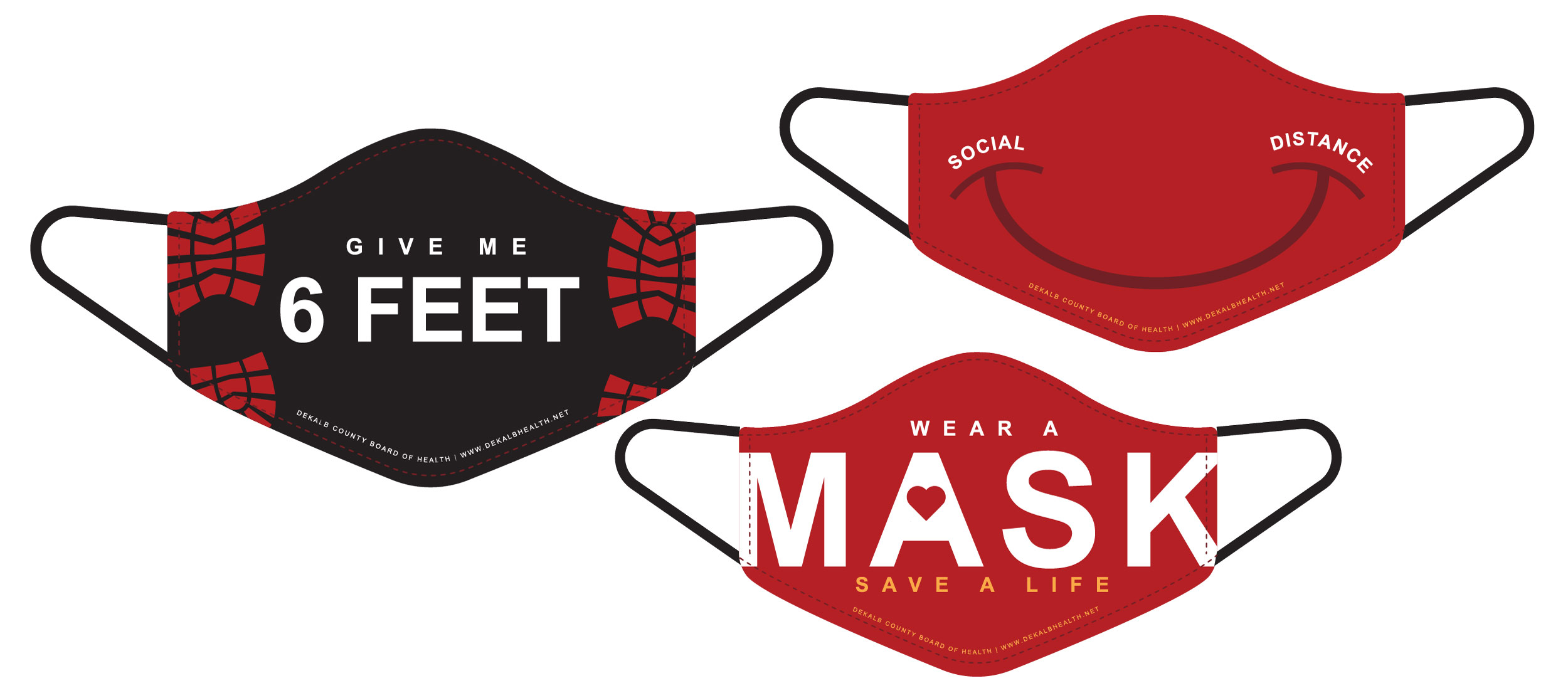 Mask design for DeKalb County's Board of Health COVID-19 Vaccine Campaign