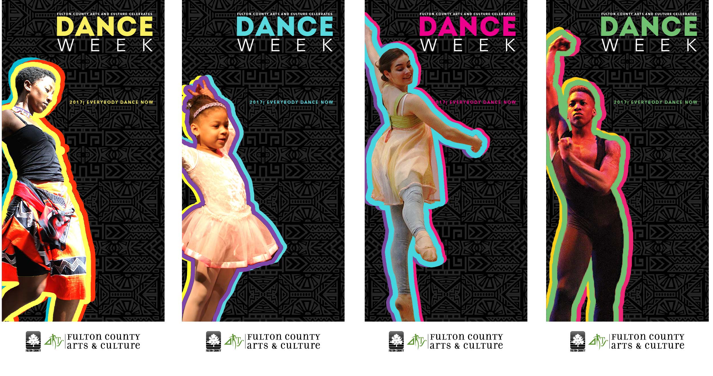 Schedule of events design for Fulton County Dance Week