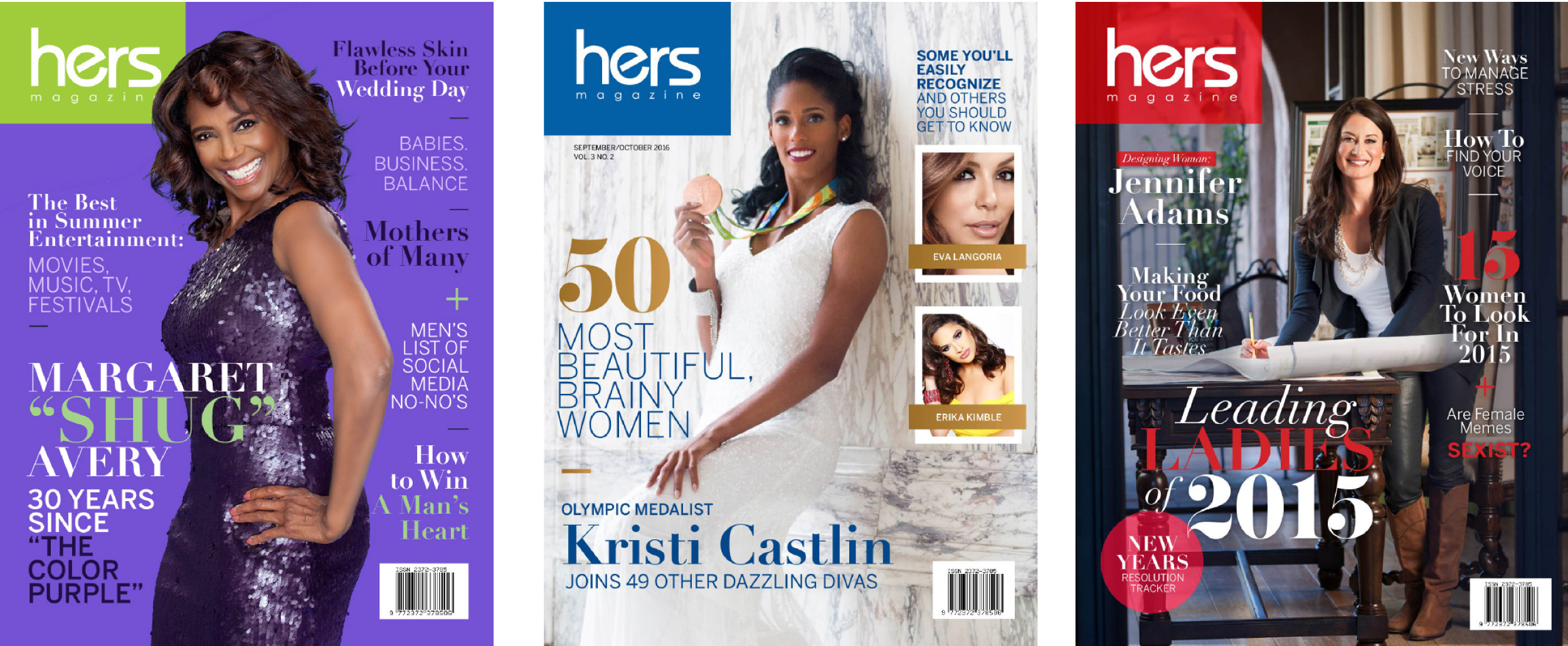 Cover Designs for HERS Magazine