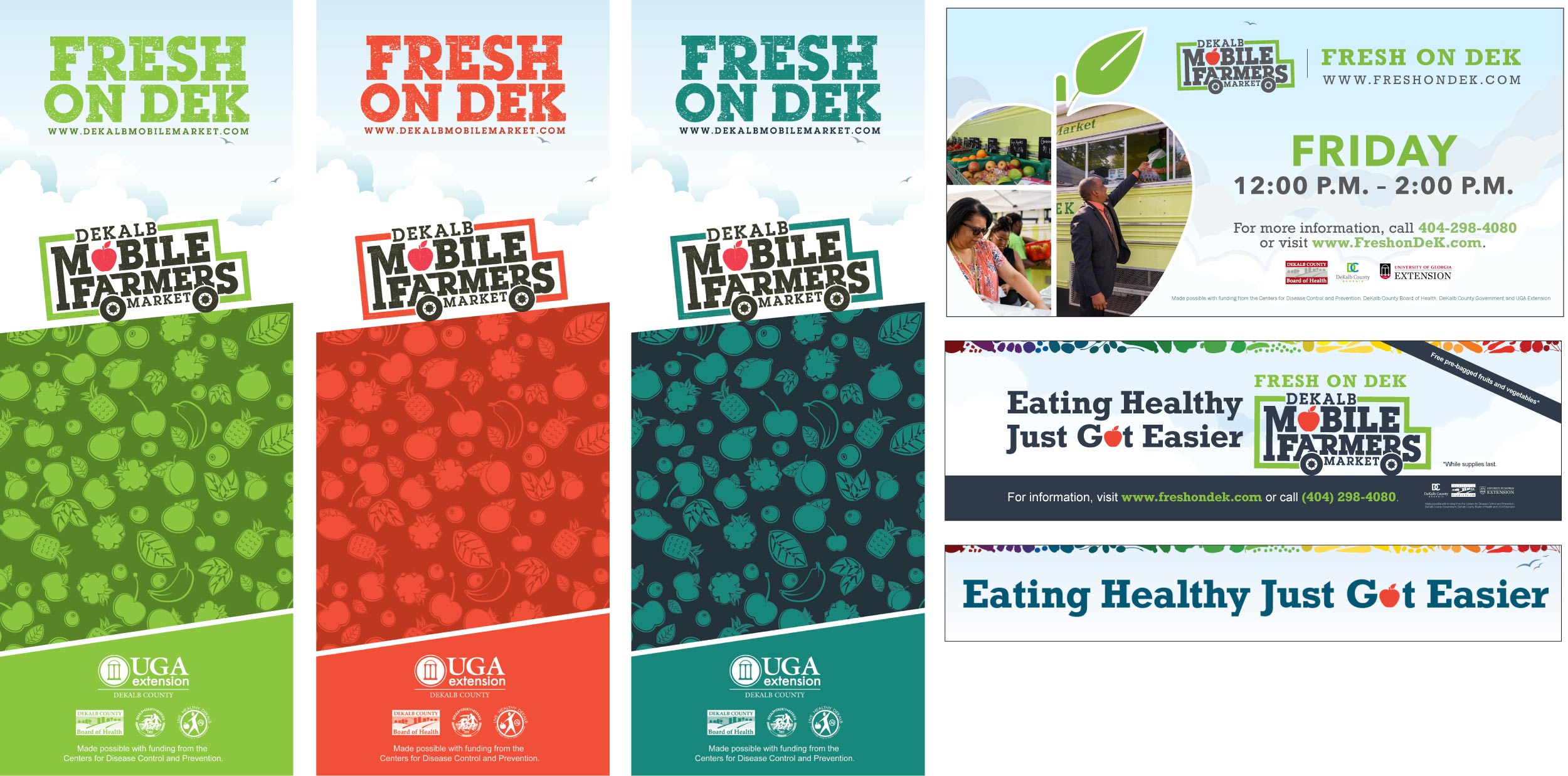 Signage design for DeKalb County's Mobile Farmers Market