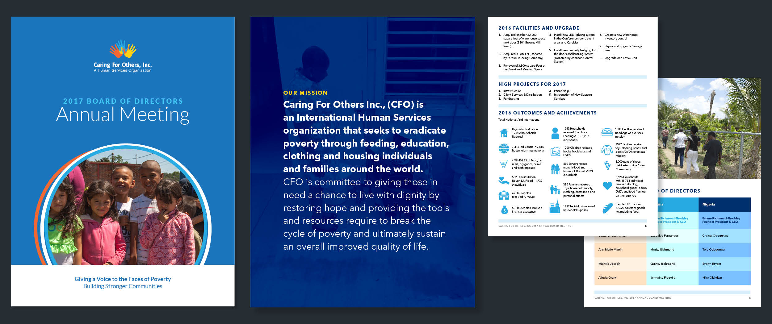 Report Designs for Caring For Others